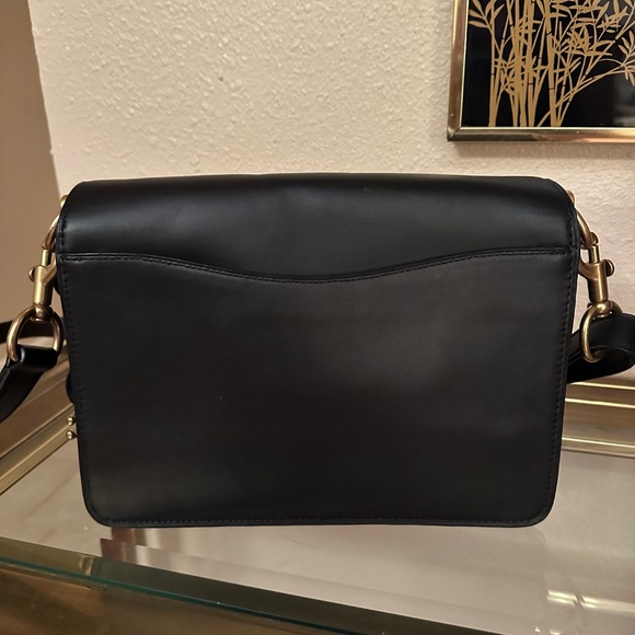 Coach Mixed Leather Dreamer Crossbody Shoulder Bag 73547 Black $495 - Picture 4 of 10